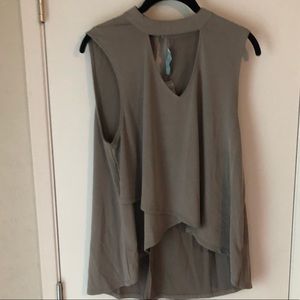 Grey brown tank